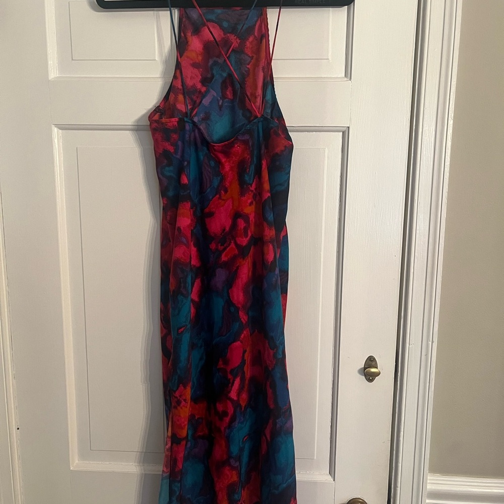 Silence + noice silky midi dress